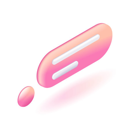 3D Isometric. Cartoon icons, Pink Speech Bubble for text. Social media chatting. Chat message. Notification concept. Vector illustrationのイラスト素材