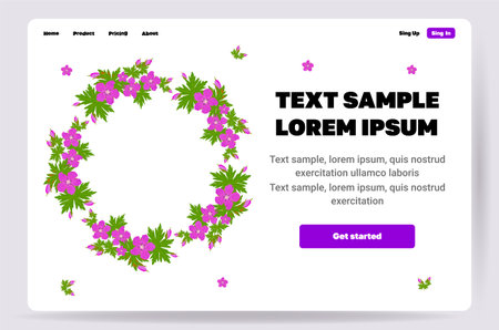 floral design. Editable vector illustration for website and mobile website development.のイラスト素材