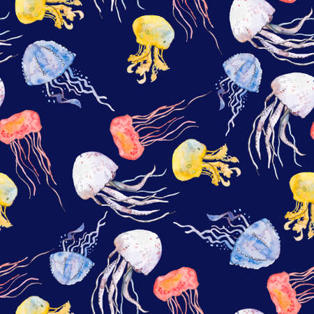 Fashionable and quality pattern. Watercolor handmade painting.