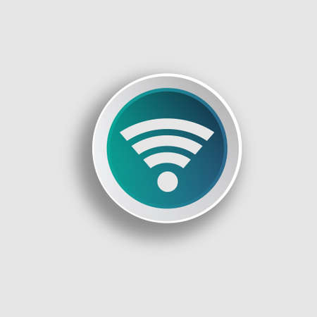 Wifi button iconのイラスト素材