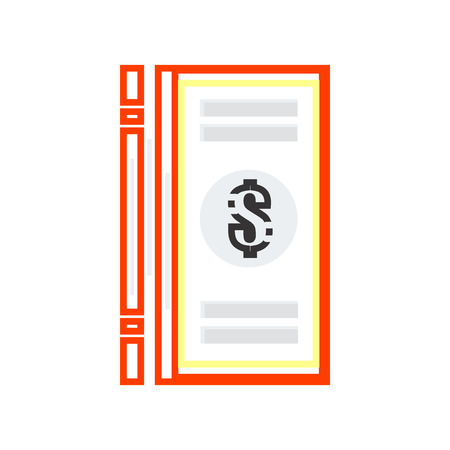 Dollar symbol icon vector isolated on white background for your web and mobile app design, Dollar symbol logo conceptのイラスト素材