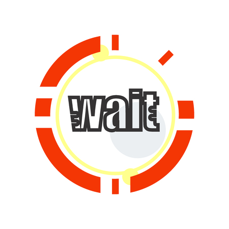Wait icon vector isolated on white background for your web and mobile app design, Wait conceptのイラスト素材