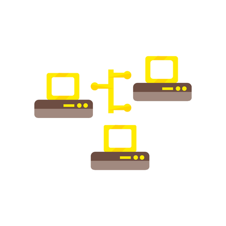 Server icon vector isolated on white background for your web and mobile app design, Server logo conceptのイラスト素材