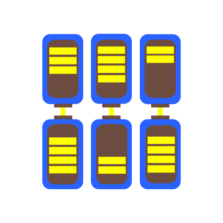 Battery icon vector isolated on white background for your web and mobile app design, Battery logo conceptのイラスト素材