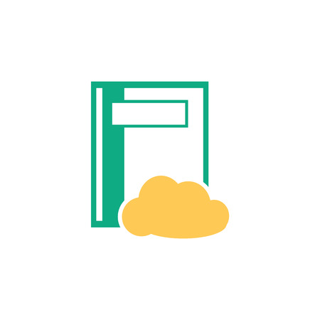 Notebook icon vector isolated on white background for your web and mobile app design, Notebook logo conceptのイラスト素材