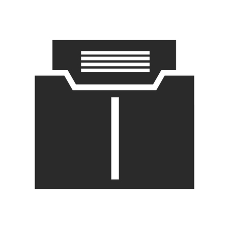 Folder icon vector isolated on white background for your web and mobile app design, Folder logo conceptのイラスト素材