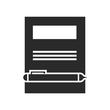 Notebook icon vector isolated on white background for your web and mobile app design, Notebook logo conceptのイラスト素材