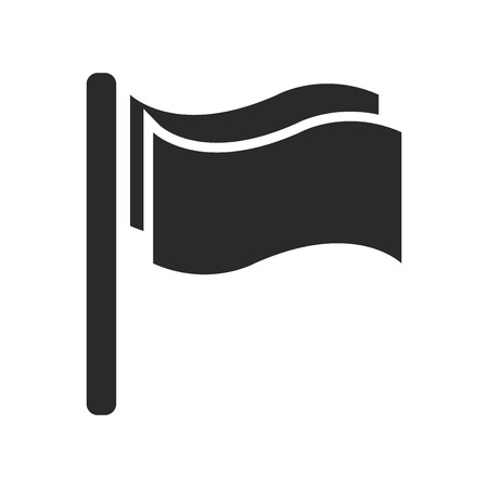 Flag icon vector isolated on white background for your web and mobile app design, Flag logo conceptのイラスト素材