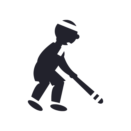 Baseball Player icon vector isolated on white background for your web and mobile app design, Baseball Player logo conceptのイラスト素材