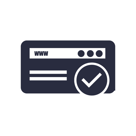 Browser icon vector isolated on white background for your web and mobile app design, Browser logo conceptのイラスト素材