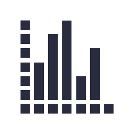 Analytics icon vector isolated on white background for your web and mobile app design, Analytics logo conceptのイラスト素材