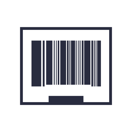 Barcode icon vector isolated on white background for your web and mobile app design, Barcode logo conceptのイラスト素材