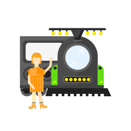 Train icon vector isolated on white background for your web and mobile app design, Train logo conceptのイラスト素材