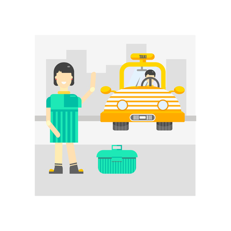 Cab icon vector isolated on white background for your web and mobile app design, Cab logo conceptのイラスト素材