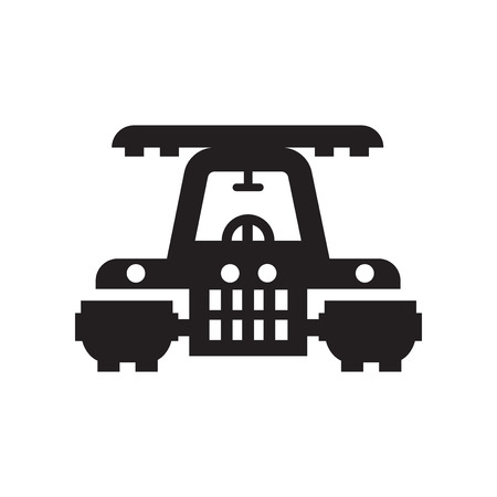 Tractor icon vector isolated on white background for your web and mobile app design, Tractor logo conceptのイラスト素材