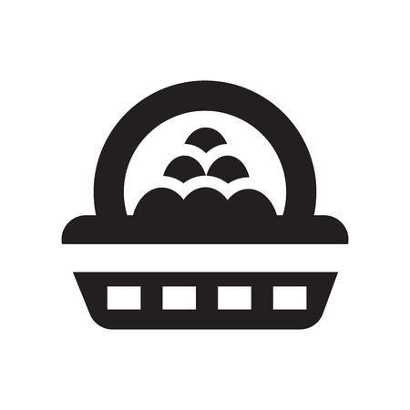 Eggs icon vector isolated on white background for your web and mobile app design, Eggs logo conceptのイラスト素材