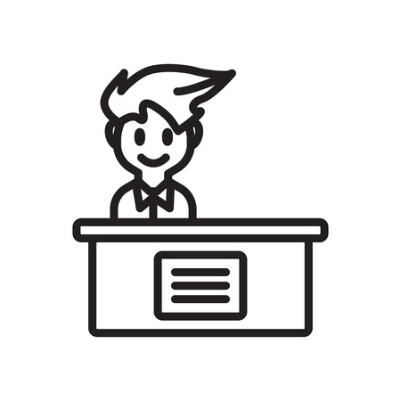 Hiring icon vector isolated on white background, Hiring transparent signのイラスト素材