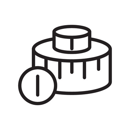 Medicine icon vector isolated on white background, Medicine transparent sign , line symbol or linear element design in outline styleのイラスト素材