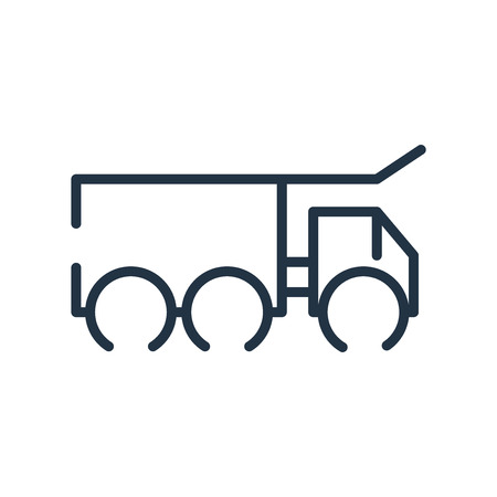 Delivery truck icon vector isolated on white background, Delivery truck transparent signのイラスト素材