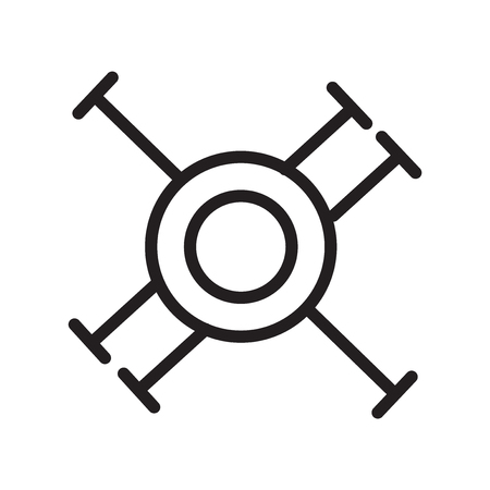 Parasites icon vector isolated on white background, Parasites transparent sign , line symbol or linear element design in outline styleのイラスト素材