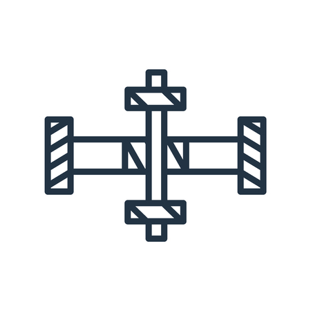 Pipe icon vector isolated on white background, Pipe transparent signのイラスト素材