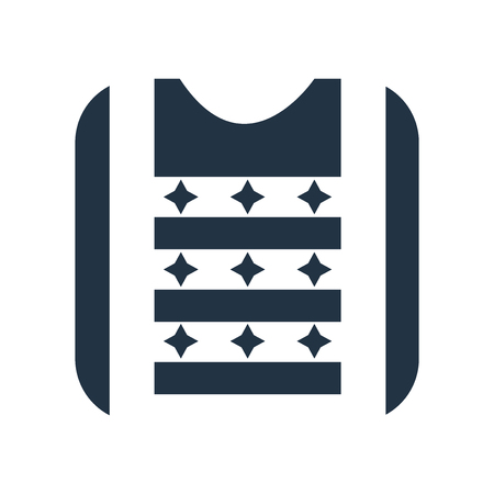 Jacket icon vector isolated on white background, Jacket transparent signのイラスト素材