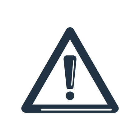 Warning icon vector isolated on white background, Warning transparent signのイラスト素材