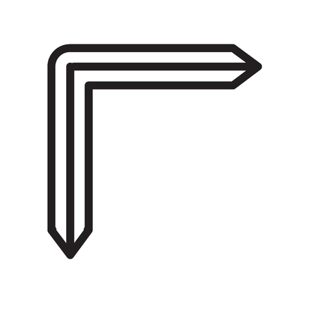 Allen keys icon vector isolated on white background, Allen keys transparent sign , line symbol or linear element design in outline styleのイラスト素材