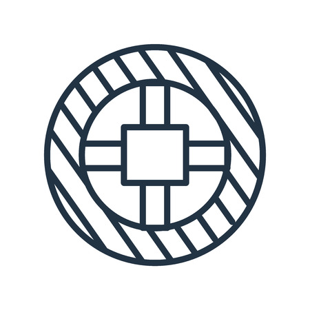 Wheel icon vector isolated on white background, Wheel transparent signのイラスト素材