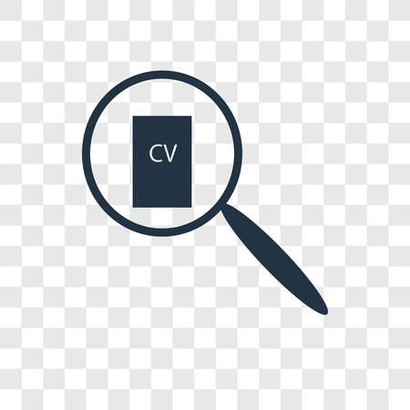 Job search vector icon isolated on transparent background, Job search logo conceptのイラスト素材