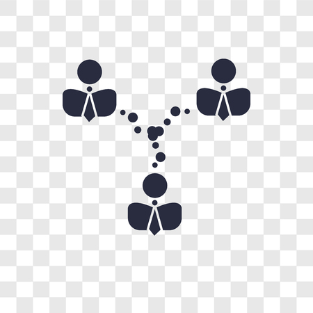 Network vector icon isolated on transparent background, Network logo conceptのイラスト素材