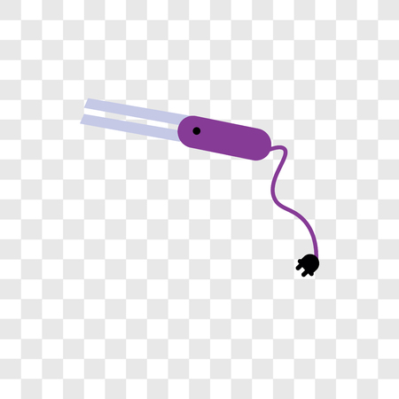 Hair salon vector icon isolated on transparent background, Hair salon logo conceptのイラスト素材