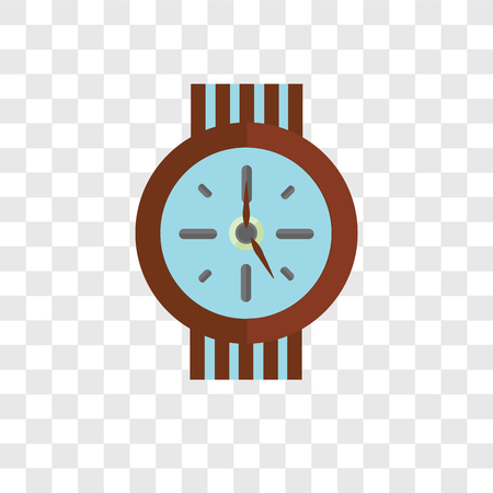 Clock vector icon isolated on transparent background, Clock logo conceptのイラスト素材