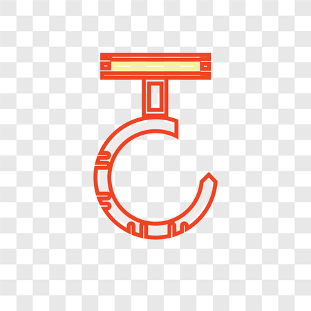 Hook vector icon isolated on transparent background, Hook logo conceptのイラスト素材