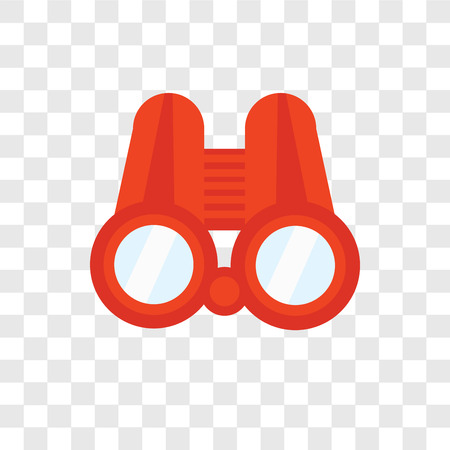 Binoculars vector icon isolated on transparent background, Binoculars logo conceptのイラスト素材