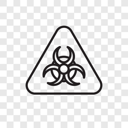 Radiation vector icon isolated on transparent background, Radiation logo conceptのイラスト素材