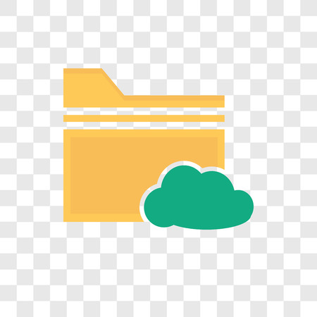 Folder vector icon isolated on transparent background, Folder logo conceptのイラスト素材