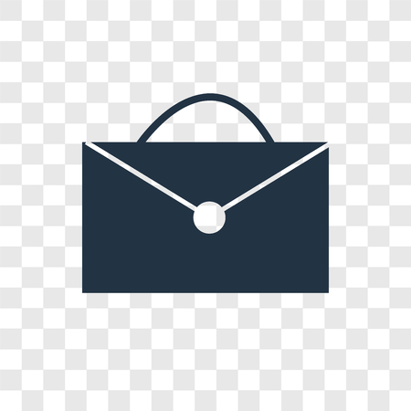 Briefcase vector icon isolated on transparent background, Briefcase logo conceptのイラスト素材