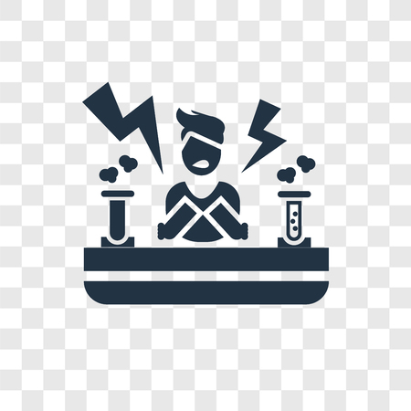 Electrocution risk vector icon isolated on transparent background, Electrocution risk logo conceptのイラスト素材