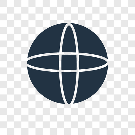 Worldwide vector icon isolated on transparent background, Worldwide logo conceptのイラスト素材
