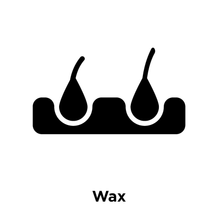 Wax icon vector isolated on white background, logo concept of Wax sign on transparent background, filled black symbolのイラスト素材