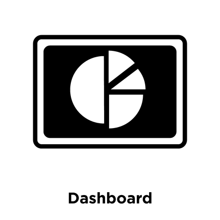 Dashboard icon vector isolated on white background, logo concept of Dashboard sign on transparent background, filled black symbol
