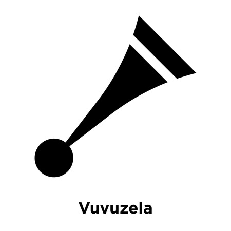 Vuvuzela icon vector isolated on white background, logo concept of Vuvuzela sign on transparent background, filled black symbolのイラスト素材