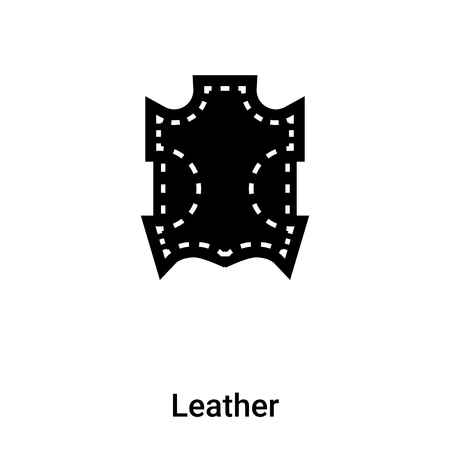 Leather icon vector isolated on white background,  concept of Leather sign on transparent background, filled black symbolのイラスト素材
