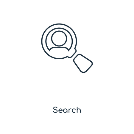 Search concept line icon. Linear Search concept outline symbol design. This simple element illustration can be used for web and mobile UI/UX.のイラスト素材