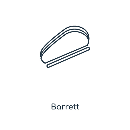 Barrett concept line icon. Linear Barrett concept outline symbol design. This simple element illustration can be used for web and mobile UI/UX.のイラスト素材
