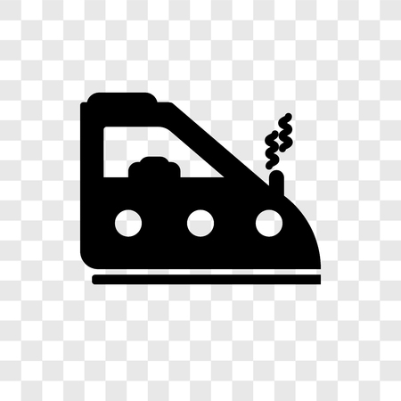 Iron vector icon isolated on transparent background, Iron transparency logo conceptのイラスト素材