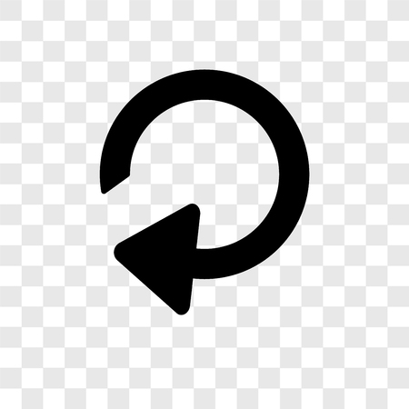 Reload Arrow vector icon isolated on transparent background, Reload Arrow transparency logo concept