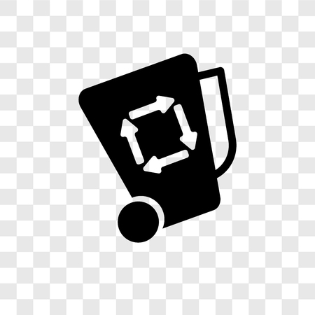 Garbage cleanin vector icon isolated on transparent background, Garbage cleanin transparency logo conceptのイラスト素材