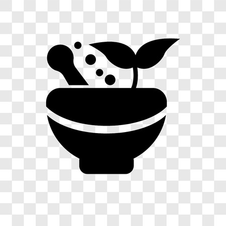 Mortar vector icon isolated on transparent background, Mortar transparency logo conceptのイラスト素材